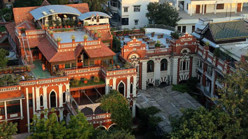 Ariel view of the House of MG Hotel