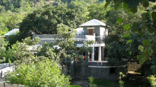 Mountbatten Lodge and surrounding trees