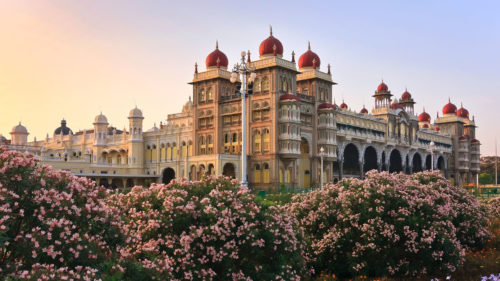 Mysore Palace at sunset