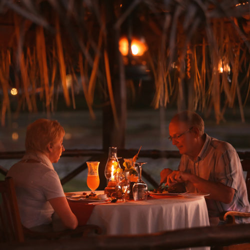 couple eating at coconut lagoon
