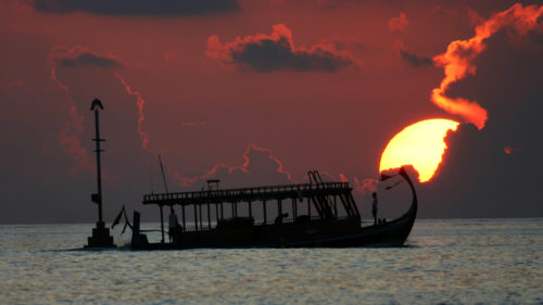 Greaves boat cruise at sun set