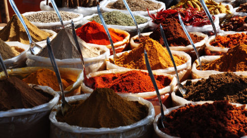 Image showing stacked Indian spices