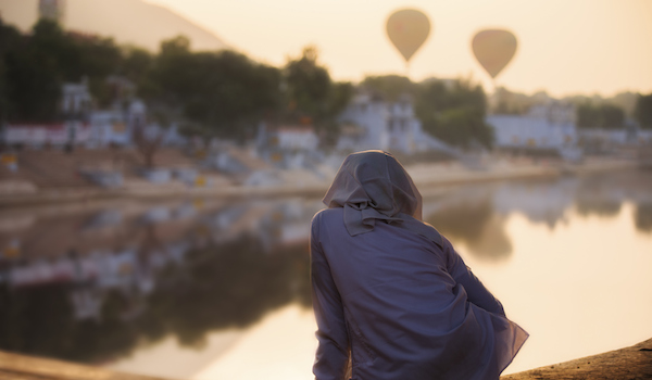 Watching Hot air Balloons