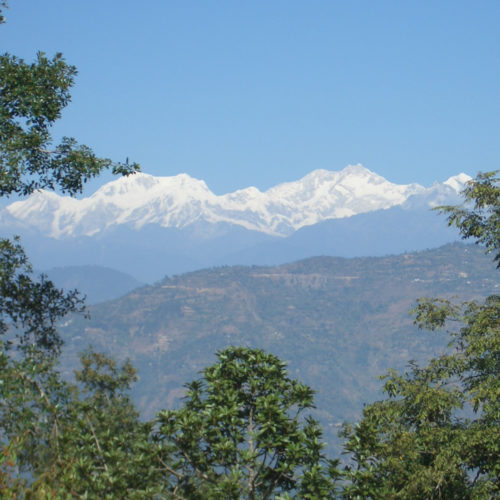 View of the Himalayas