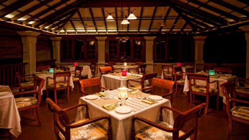 Dining area at Palais De Mahe