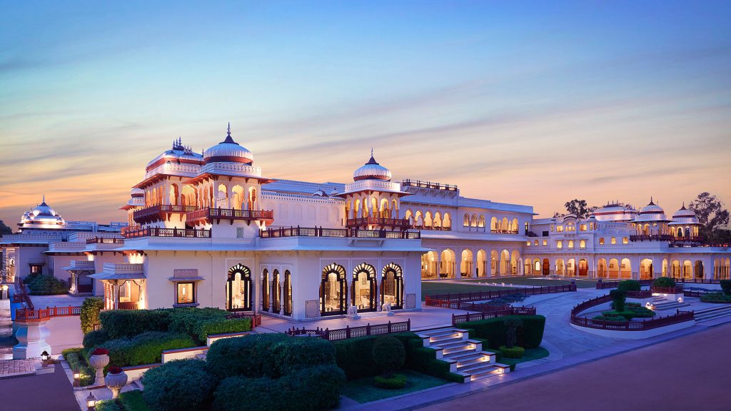 Taj Rambagh Palace at sunset - Travel+Leisure World’s Best Collection 