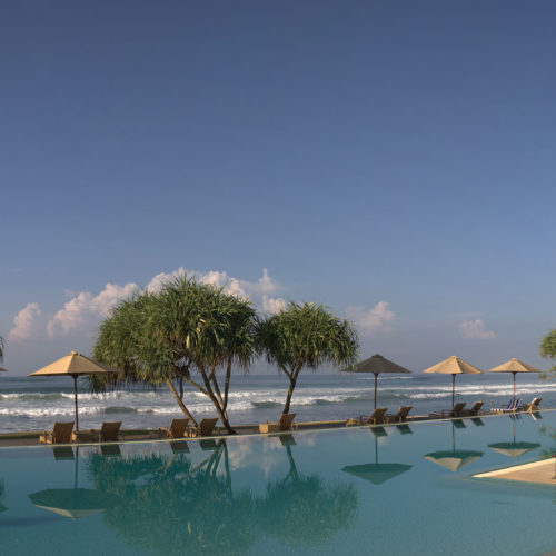 Pool and ocean views at The Fortress Hotel