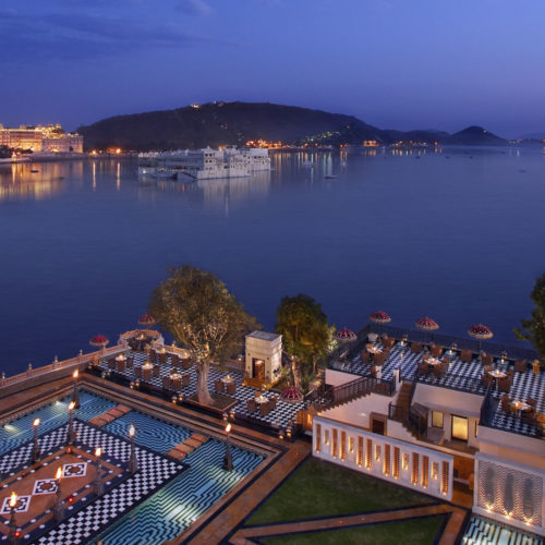 The Leela Palace, Udaipur at night