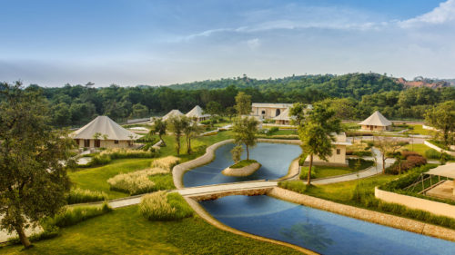 Ariel view of The Oberoi Sukhvilas