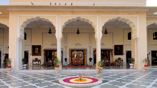 Outside area at The Raj Palace