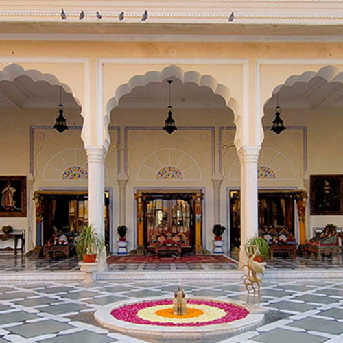 Outside area at The Raj Palace