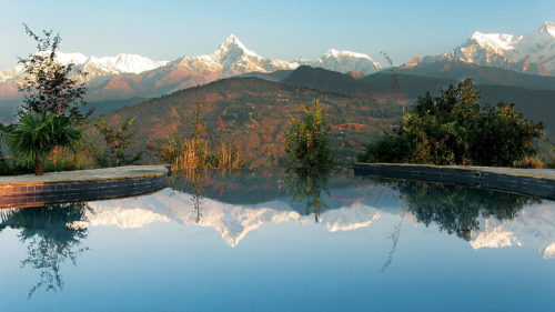 View of Tiger Mountain with swimming pool