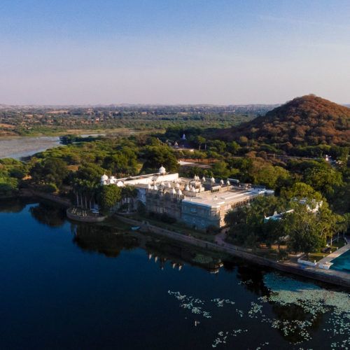 Ariel view of Udai Bilas Palace