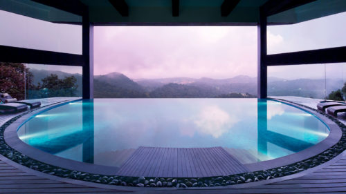 Poolside view from Vivanta by Taj, Madikeri Coorg