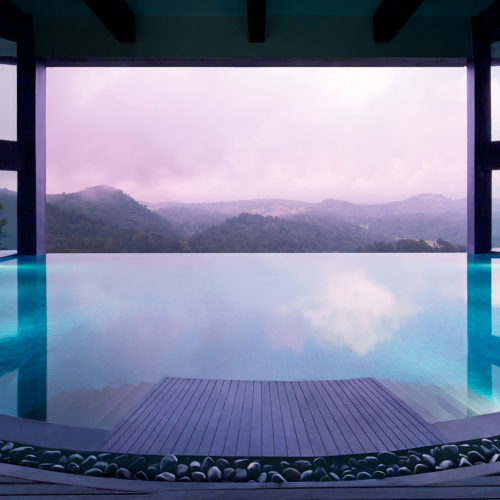 Poolside view from Vivanta by Taj, Madikeri Coorg