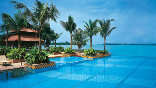 Pool and ocean view at Vivanta by Taj, Malabar