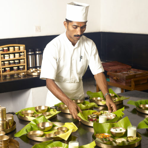 Chef preparing food