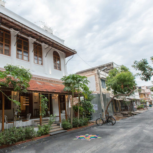 maison perumal hotel from the outside