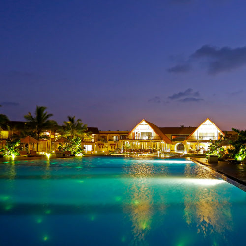 uga bay pool at night