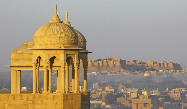 Beautiful India, panorama of Jaisalmer castle, Rajasthan