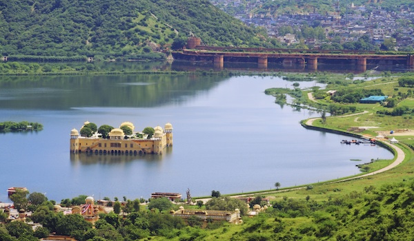 Top View Of Jaipur Jal Mahal