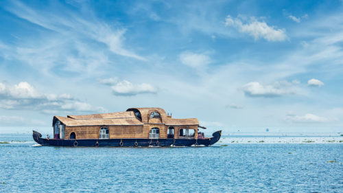 boat on lake vembanad