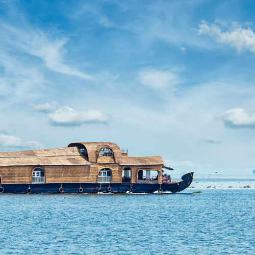 boat on lake vembanad