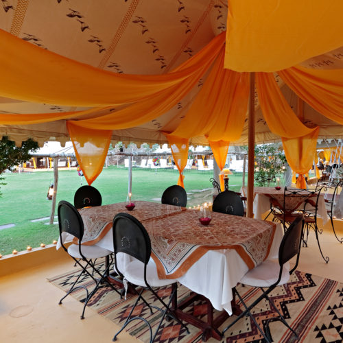 outside lounge at ramathra fort