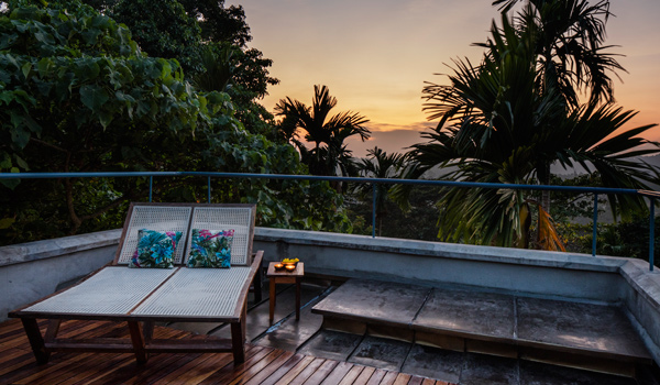 Guests can watch the sunset from the comfort of their room © Ed Reeve
