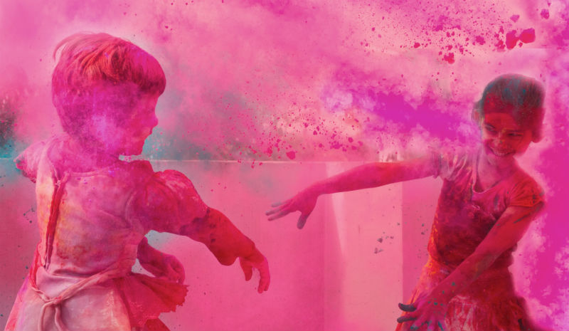 Philippa Kaye | Kids playing holi