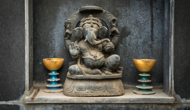 Yoga in Delhi | Ganesha statue