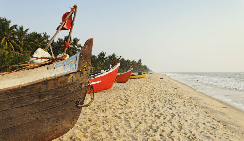 Best Beaches in India | Fishing boats