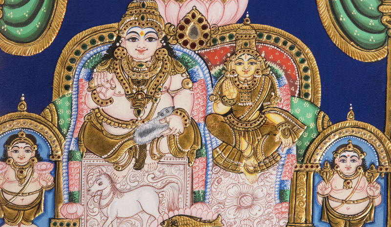 Tamil Nadu Handicrafts | Tanjore painting www