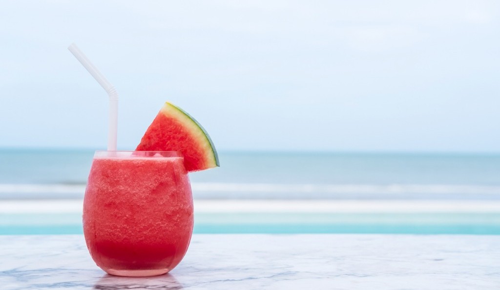 Best Bars in Goa | watermelon-smoothie-on-blue-tropical-beach-summer-holiday-concept-picture-id1015481446 RachaStock_iStock