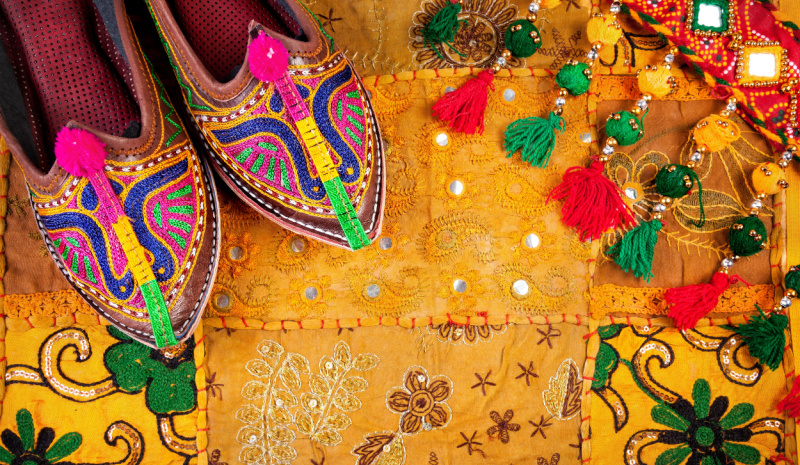Crafts in Rajasthan - Leather slippers 