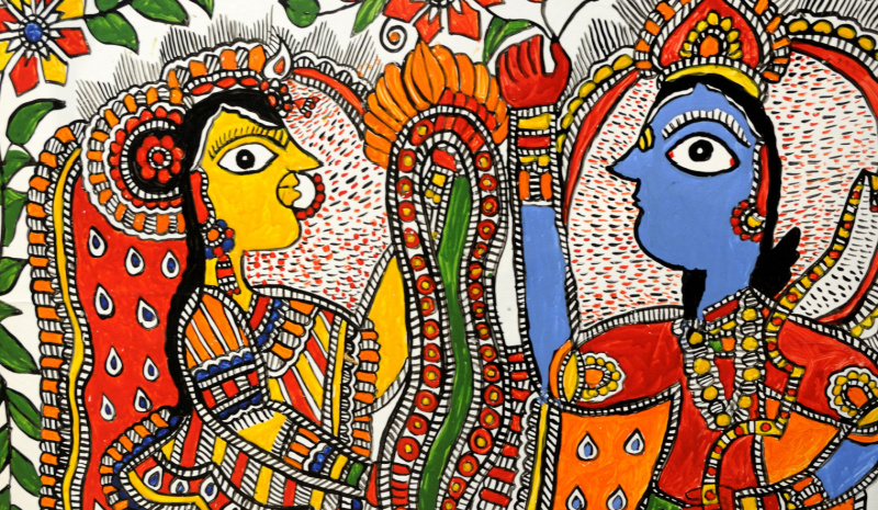 Crafts in Andhra Pradesh and Telangana - bold paintings 