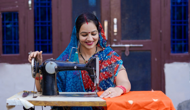 Meet locals in Jaipur - Embroidery 