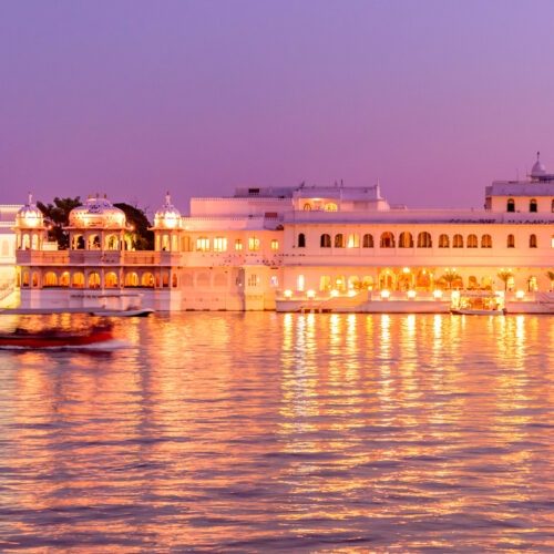 Taj Lake Palace in Udaipur in India