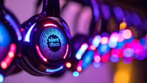 Silent disco headphones