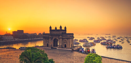 The Gateway of India at sunrise in Mumbai