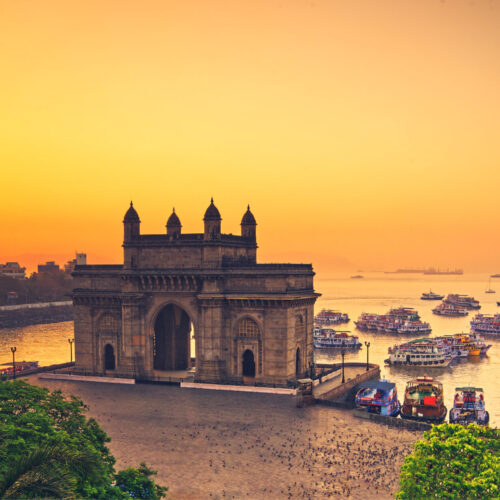 The Gateway of India at sunrise in Mumbai