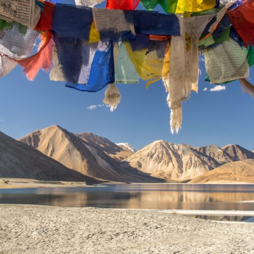 Pangong Lake in Ladakh in India